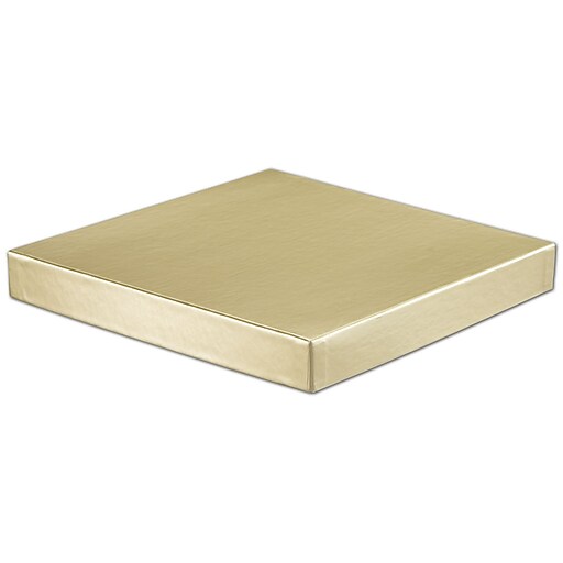 Shop Staples for Cardboard 10"W x 10"L Solid Gift Box Lids, Gold, 50/Pack