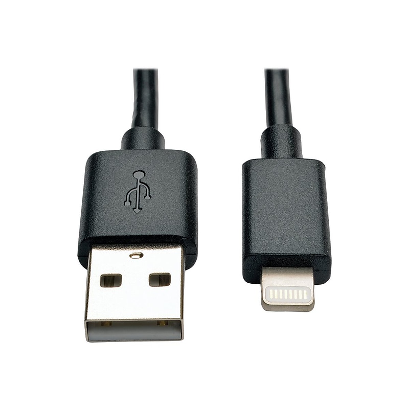 Tripp Lite Lightning USB Cable for All iPhones, Black  (M100-10N-BK) image 1
