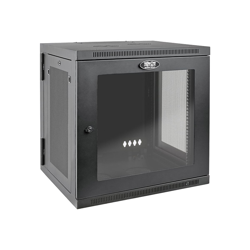 Tripp Lite SmartRack 12U Wall-Mount Rack Enclosure Cabinet, Black (SRW12USDPG) image 1