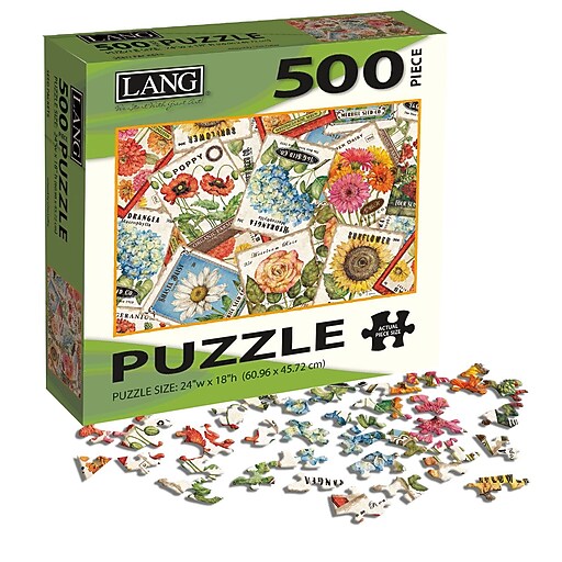 LANG Seed Packets 500 Piece Puzzle (5039122) Staples