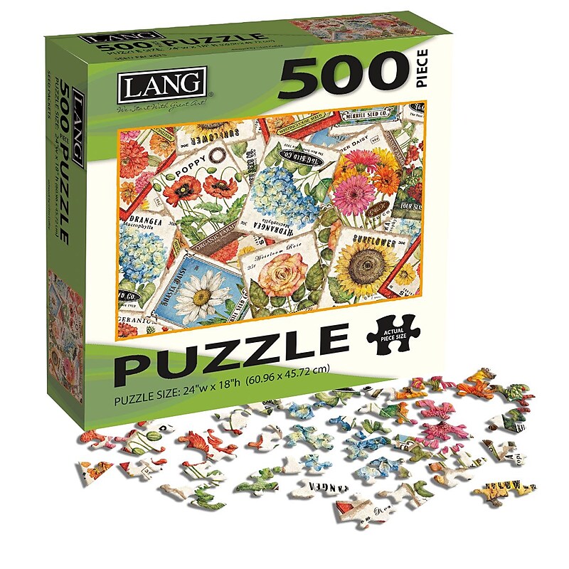 LANG Seed Packets 500 Piece Puzzle (5039122) image 1