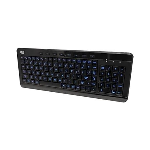 Adesso SlimTouch Wired Gaming Keyboard, Black (AKB120EB) Staples
