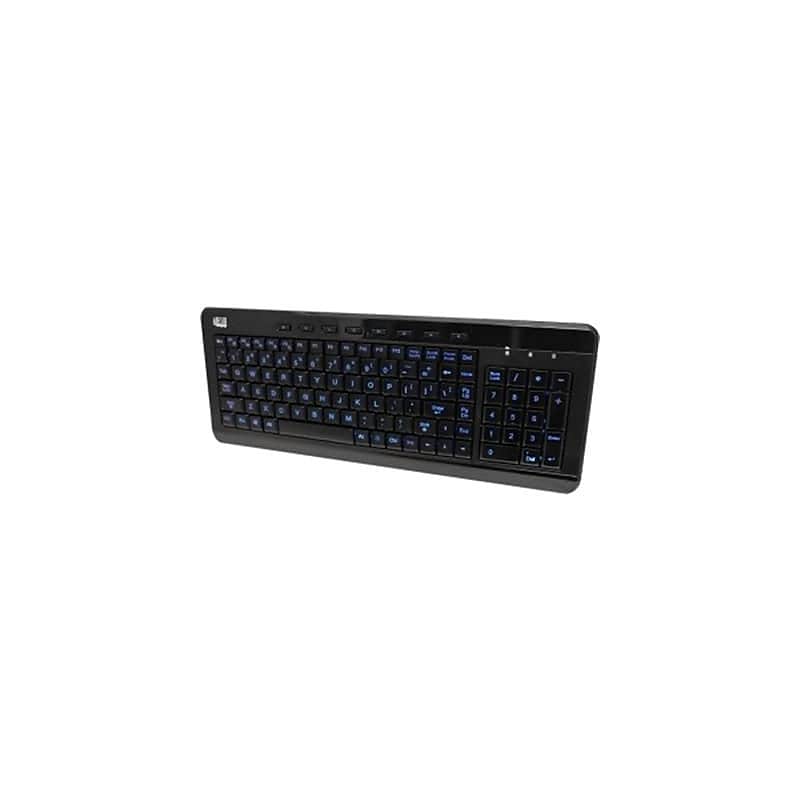 Adesso SlimTouch Wired Gaming Keyboard, Black (AKB-120EB) image 1