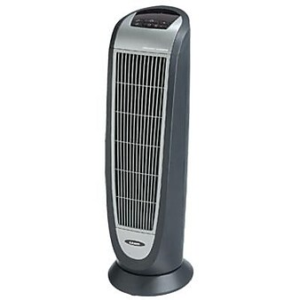 Lasko 1500-Watt 5100 BTU Indoor/Outdoor Ceramic Electric Tower Heater, Gray (5160LASKO)