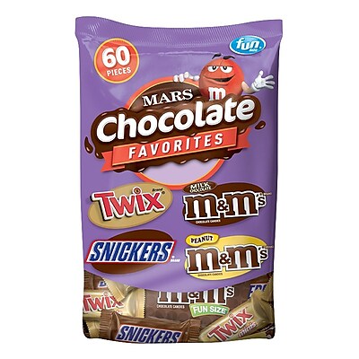 Mars Chocolate Favorites, 60 Piece, 33.90 oz | Staples®