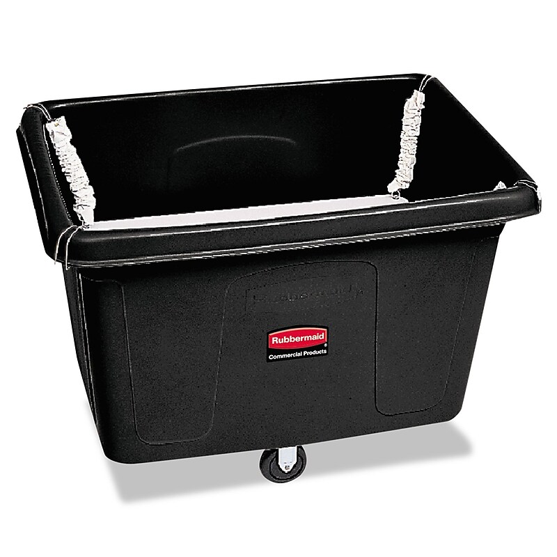 Rubbermaid Spring Platform Truck, Rectangular, 500 Lb. Cap., Black image 1