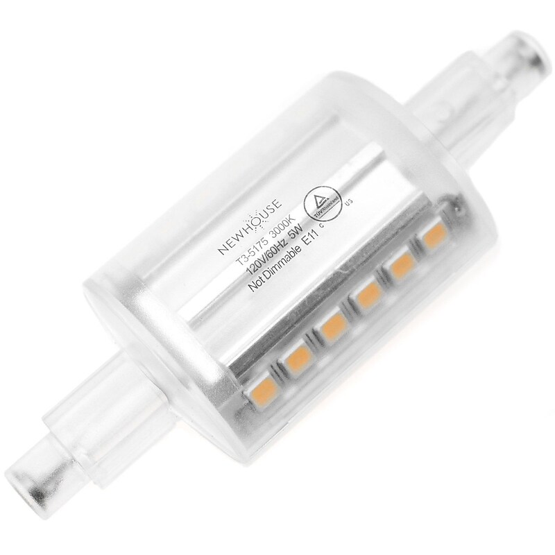 Newhouse Lighting Modern T3 Double-Ended LED Bulb 5W (75W Equivalent) Halogen Replacement Light  (T3-5075) image 1