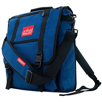 Manhattan Portage Commuter Laptop Bag with Back Zipper Navy (1417Z NVY)