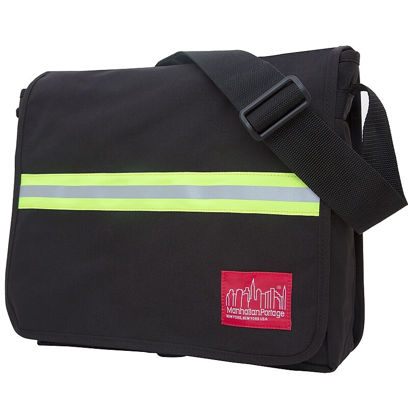 Manhattan Portage Reflective Dj Bag Medium Black (1420 BLK) image 1
