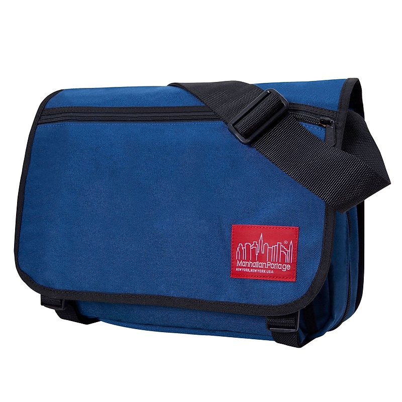 Manhattan Portage Europa Fabric Water Resistant Messenger Bag, Navy (1439Z-C NVY) image 1