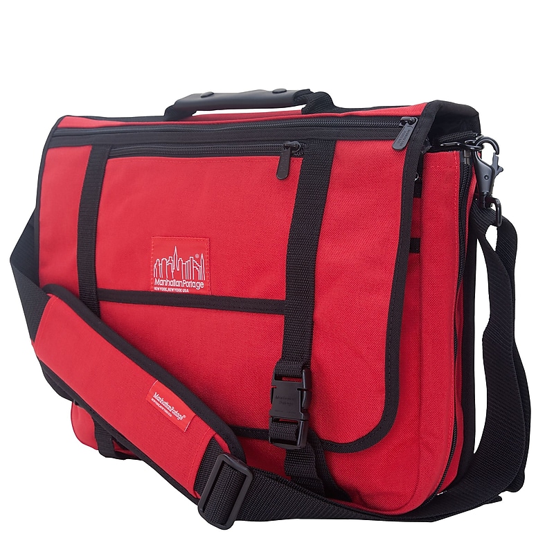 Manhattan Portage Wallstreeter with Back Zipper Red (1444Z RED) image 1