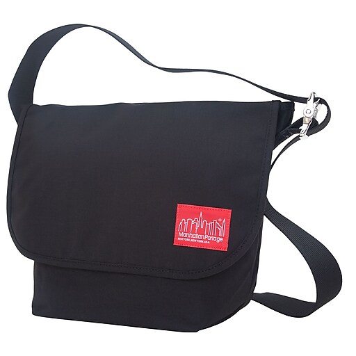 Manhattan Portage Vintage Messenger Bag Medium Black (1606V BLK) | Staples