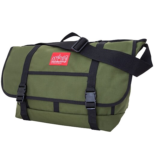 Manhattan Portage Ny Messenger Bag Large Olive (1607 OLV) Staples