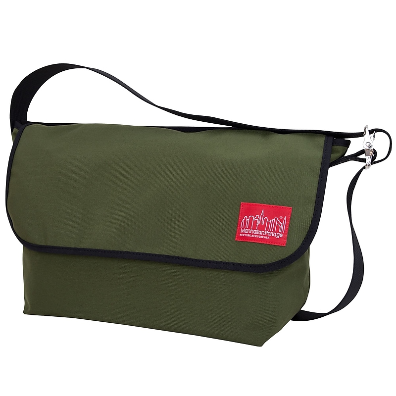 Manhattan Portage Vintage Messenger Bag Large Olive (1607V OLV) image 1