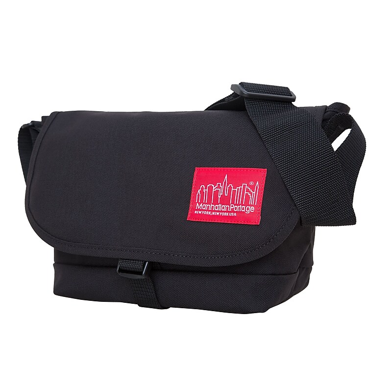 Manhattan Portage Straphanger Messenger Bag Small Black (1645 BLK) image 1