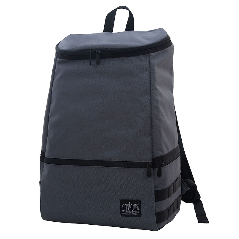 Manhattan Portage North End Laptop Backpack, Medium, Gray (2211-BL GRY) image 1