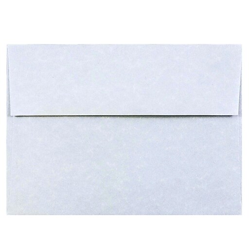 JAM Paper® A7 Parchment Invitation Envelopes, 5.25 x 7.25, Blue Recycled, 25/Pack (10379) Staples