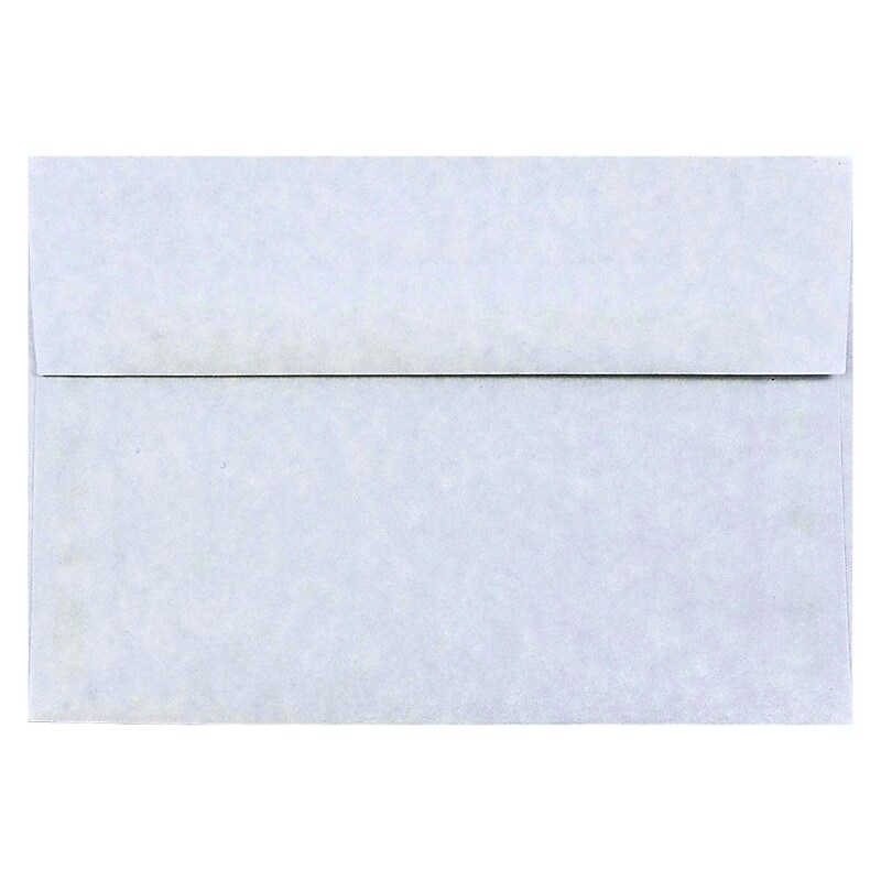 JAM Paper A8 Parchment Invitation Envelopes, 5.5 x 8.125, Blue Recycled, 50/Pack (10411I) image 1