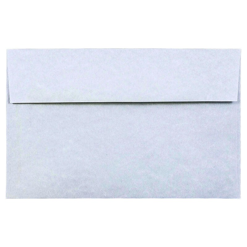 JAM Paper A10 Parchment Invitation Envelopes, 6 x 9.5, Blue Recycled, 25/Pack (10486) image 1