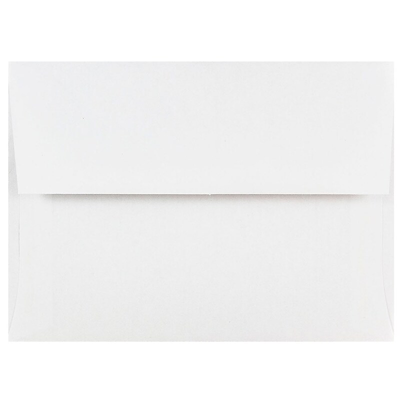 JAM Paper A6 Invitation Envelope, 4 3/4" x 6 1/2", White, 500/Box (31820D) image 1