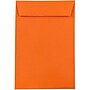 JAM Paper 6 x 9 Open End Catalog Colored Envelopes, Orange Recycled, 100/Pack (88129)~#|#~m003904667_sc7
