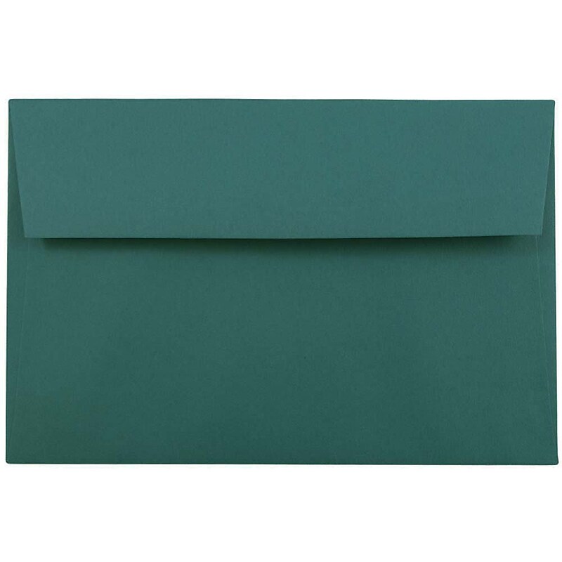 JAM Paper A9 Invitation Envelopes, 5.75 x 8.75, Teal, 25/Pack (157463) image 1
