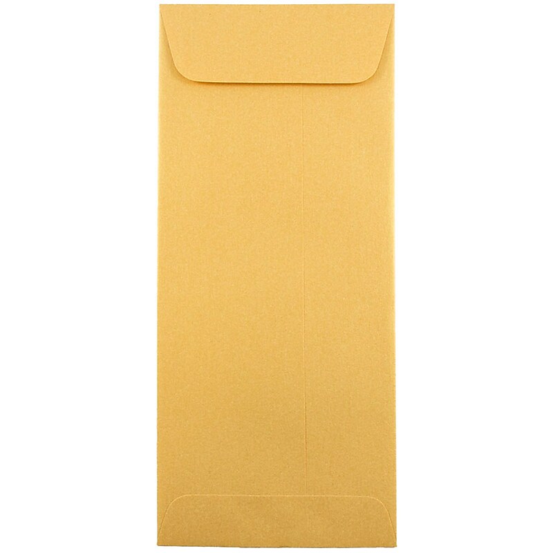 JAM Paper #10 Policy Metallic Business Envelopes, 4.125 x 9.5, Stardream Gold, 50/Pack (1261602I) image 1