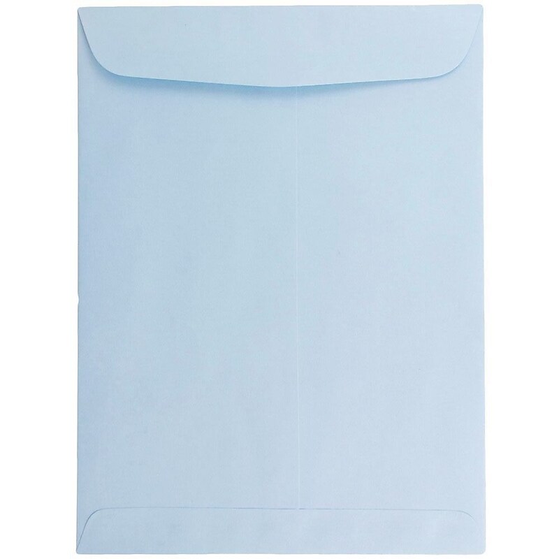 JAM Paper 6" x 9" Open End Catalog Envelopes, Baby Blue, 10/Pack (1285578B) image 1