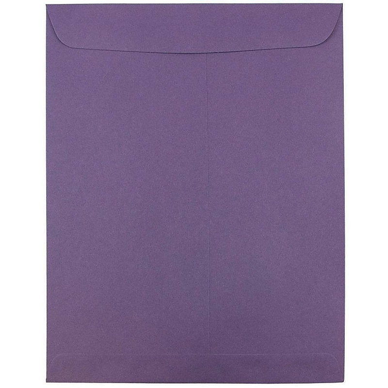 JAM Paper 10 x 13 Open End Catalog Envelopes, Dark Purple, 25/Pack (1287032) image 1