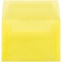 JAM Paper 4Bar A1 Translucent Vellum Invitation Envelopes, 3.625 x 5.125, Primary Yellow, Bulk 250/Box (1591616H)~#|#~m003904760_sc7