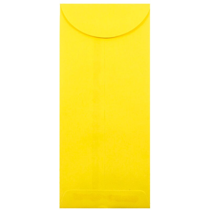 JAM Paper #12 Policy Business Colored Envelopes, 4.75 x 11, Yellow Recycled, Bulk 500/Box (3156400H) image 1