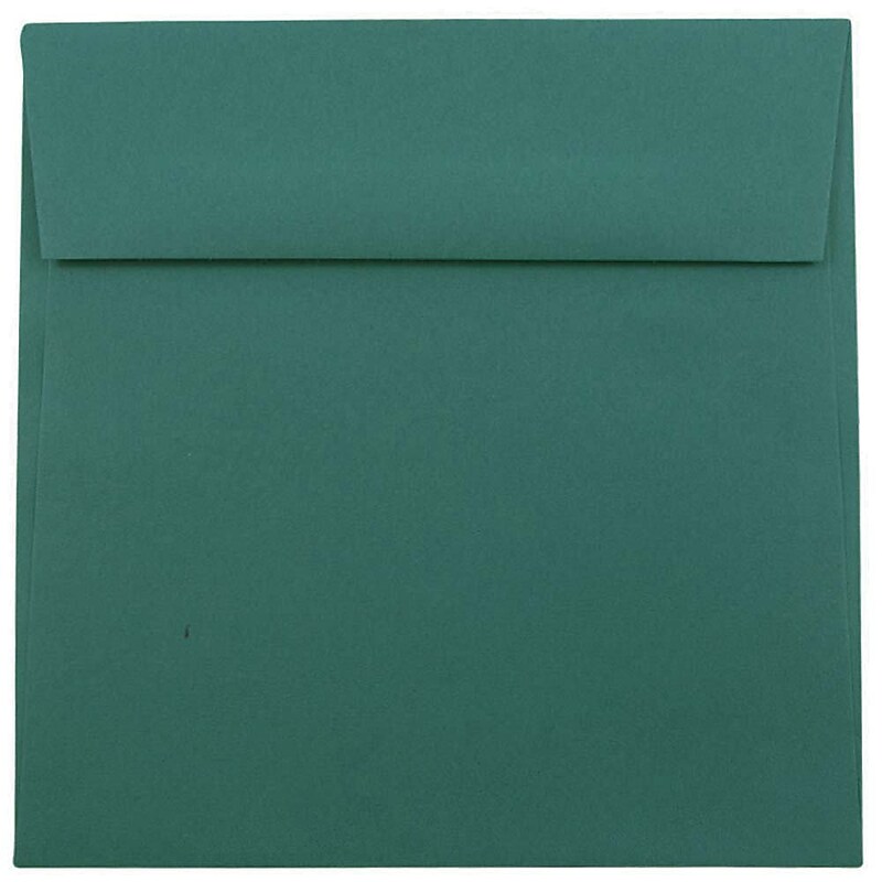 JAM Paper 8.5 x 8.5 Square Invitation Envelopes, Teal, Bulk 1000/Carton (3157507B) image 1