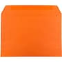 JAM Paper 9 x 12 Booklet Colored Envelopes, Orange Recycled, 25/Pack (5156772)~#|#~m003904885_sc7