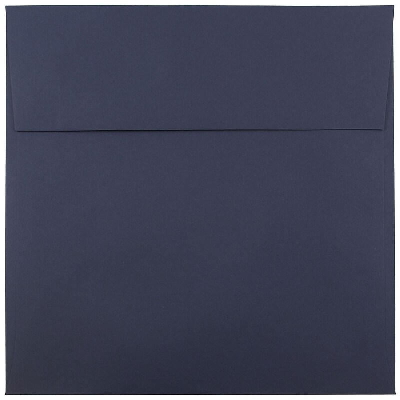 JAM Paper 6 x 6 Square Invitation Envelopes, Navy Blue, 25/Pack (6394884) image 1