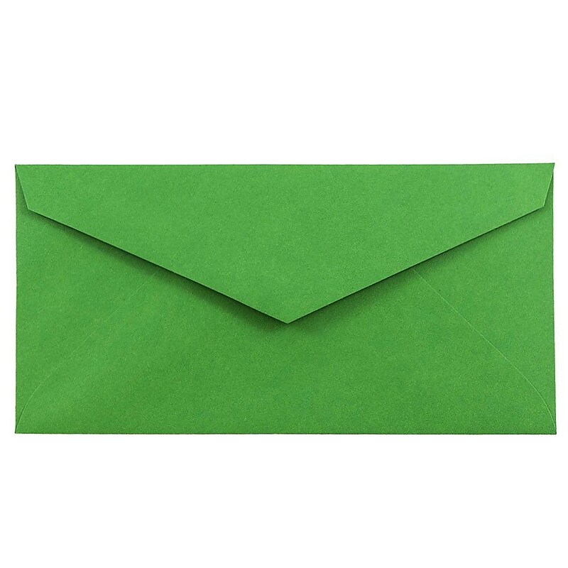 JAM Paper Monarch Envelopes, 3.875 x 7.5, Green Recycled, 25/Pack (34097582) image 1