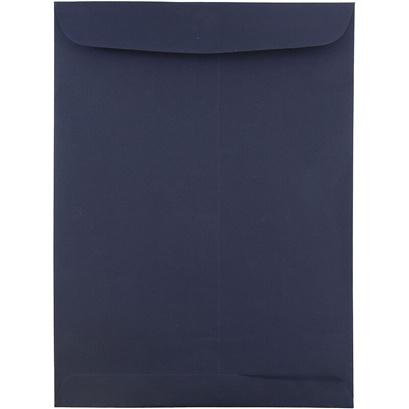 JAM Paper 9" x 12" Open End Catalog Envelopes, Navy Blue, 10/Pack (51287431C) image 1