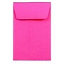 JAM Paper #1 Coin Business Colored Envelopes, 2.25 x 3.5, Ultra Fuchsia Pink, 50/Pack (352927832I)~#|#~m003904982_sc7