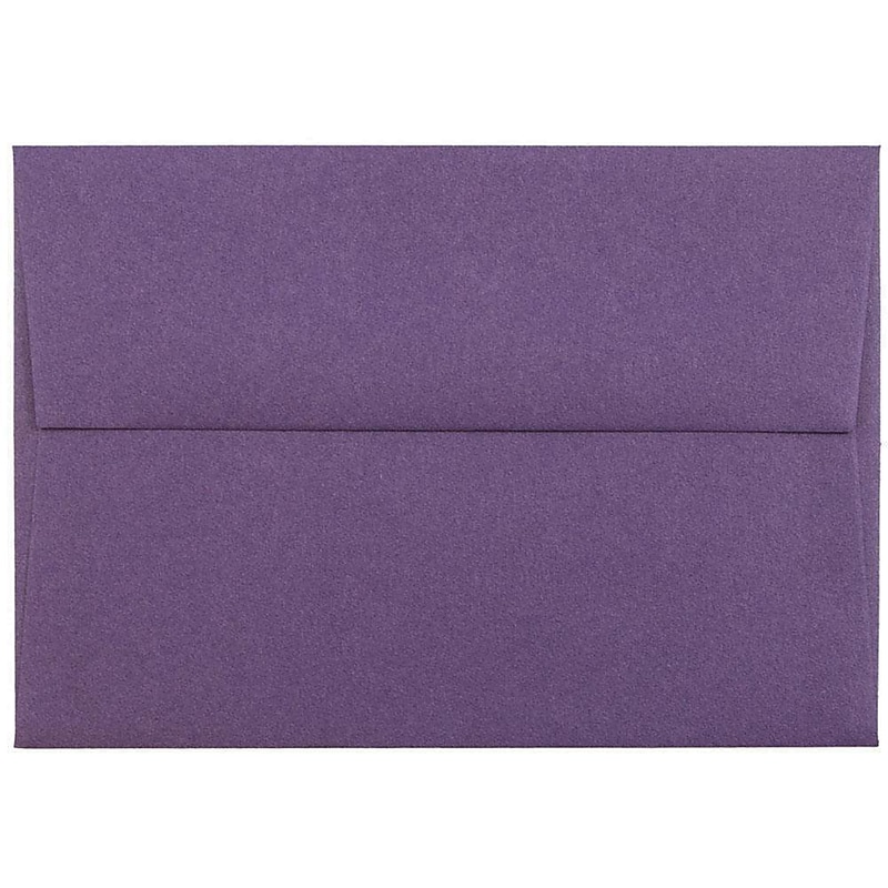 JAM Paper 4Bar A1 Invitation Envelopes, 3.625 x 5.125, Dark Purple, Bulk 250/Box (563912502H) image 1