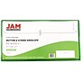 JAM Paper® Plastic Envelopes with Button and String Tie Closure, #10 Business Booklet, 5.25 x 10, Green, 12/Pack (921B1GR)~#|#~m003905122_sc7