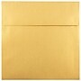 JAM Paper 6 x 6 Square Metallic Invitation Envelopes, Stardream Gold, 25/Pack (GCST510)~#|#~m003905125_sc7