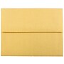 JAM Paper A2 Metallic Invitation Envelopes, 4.375 x 5.75, Stardream Gold, 25/Pack (GCST608)~#|#~m003905131_sc7