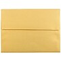 JAM Paper A6 Metallic Invitation Envelopes, 4.75 x 6.5, Stardream Gold, Bulk 250/Box (GCST658H)~#|#~m003905139_sc7
