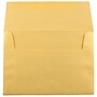 JAM Paper A6 Metallic Invitation Envelopes, 4.75 x 6.5, Stardream Gold, Bulk 250/Box (GCST658H)~#|#~m003905140_sc7