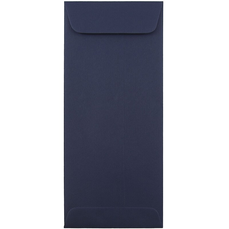 JAM Paper #10 Policy Business Envelopes, 4 1/8" x 9 1/2", Navy Blue, 25/Pack (LEBA317) image 1