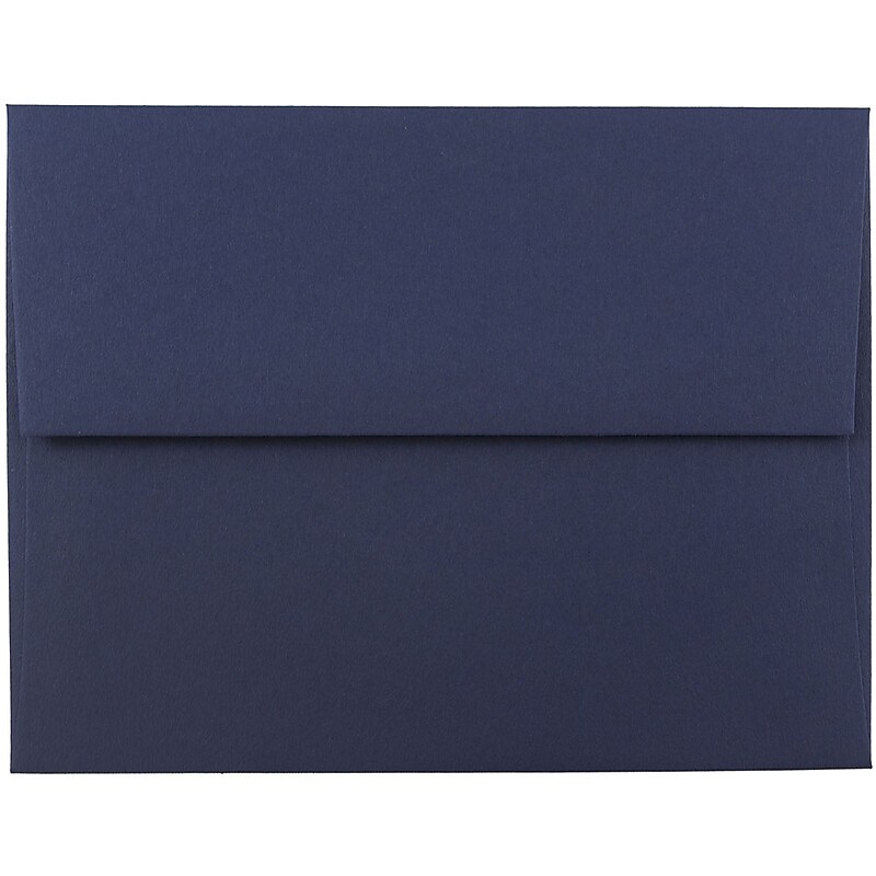 JAM Paper A2 Invitation Envelopes, 4.375 x 5.75, Navy Blue, Bulk 1000/Carton (LEBA617B) image 1