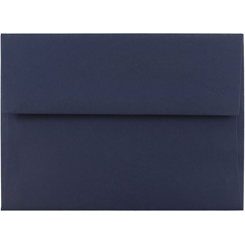 JAM Paper A6 Invitation Envelopes, 4.75 x 6.5, Navy Blue, Bulk 1000/Carton (LEBA667B) image 1
