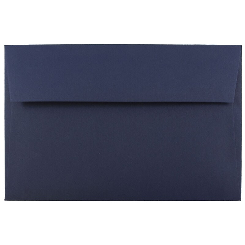 JAM Paper A10 Invitation Envelopes, 6 x 9.5, Navy Blue, Bulk 1000/Carton (LEBA867B) image 1