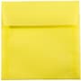 JAM Paper 5.5 x 5.5 Square Translucent Vellum Invitation Envelopes, Primary Yellow, Bulk 250/Box (PACV506H)~#|#~m003905173_sc7