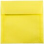 JAM Paper 6.5 x 6.5 Square Translucent Vellum Invitation Envelopes, Primary Yellow, Bulk 250/Box (PACV526H)~#|#~m003905177_sc7