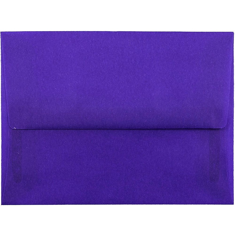 JAM Paper A6 Translucent Vellum Invitation Envelopes, 4.75 x 6.5, Primary Blue, 50/Pack (PACV657I) image 1
